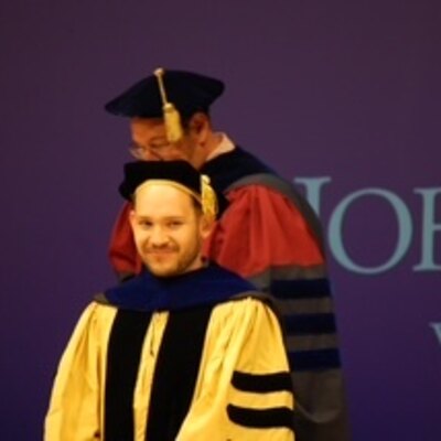 Carlos Aguirre at his PhD hooding, Johns Hopkins University